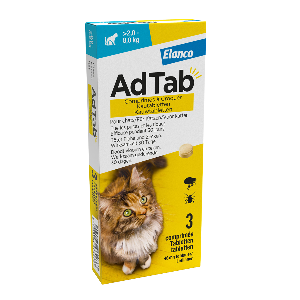 Elanco AdTab kauwtabletten kat