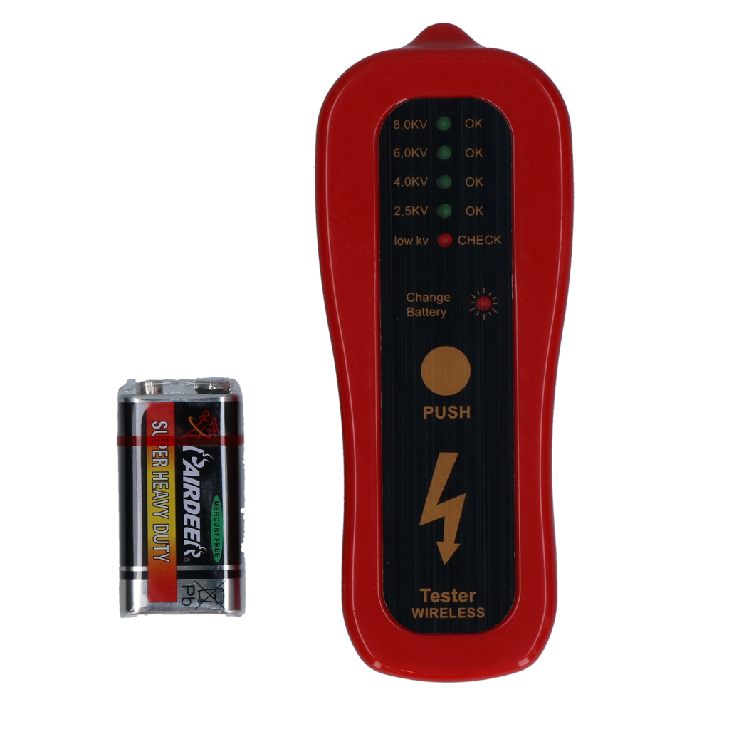 Afrasteringstester met LED-display