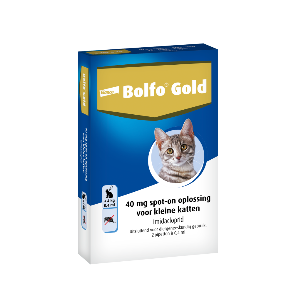 Bolfo Gold Vlooiendruppels Kat - Tot 4 kg - 40 mg