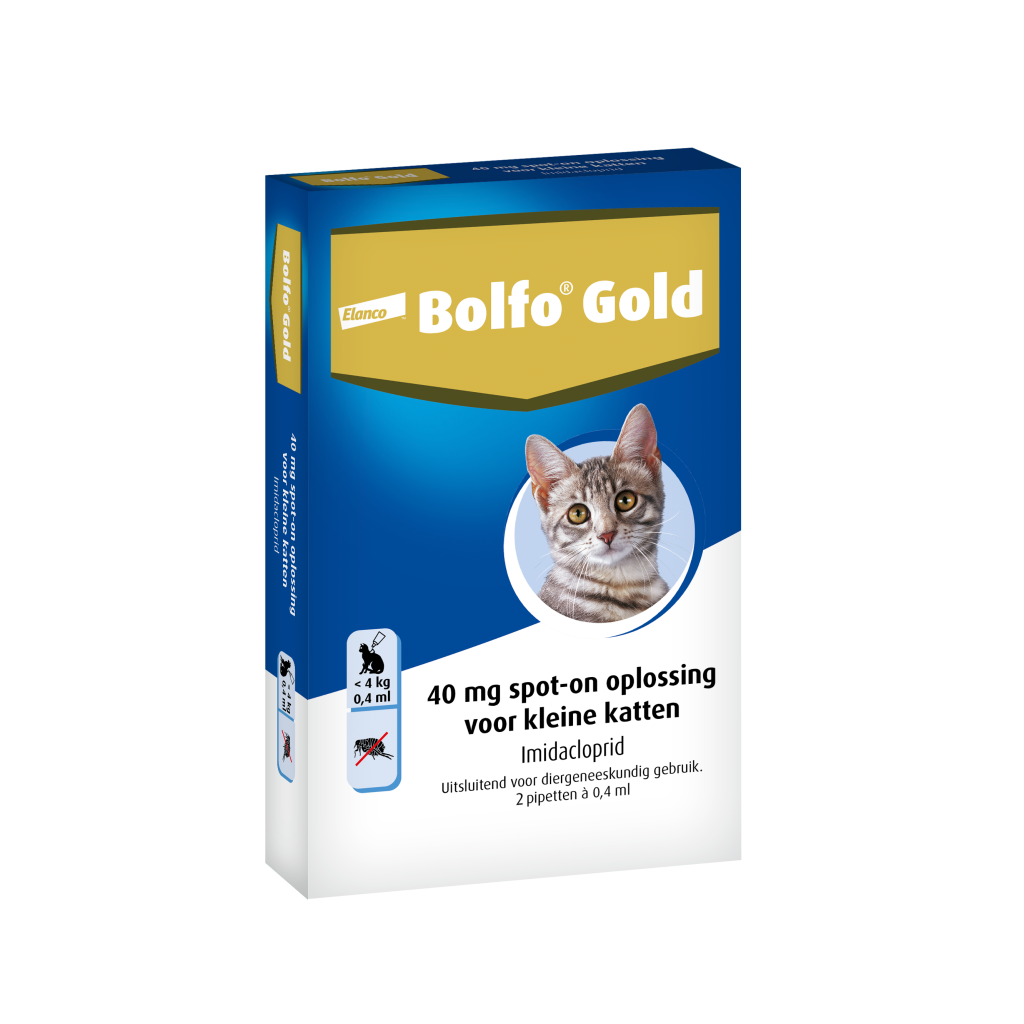 Bolfo Gold Vlooiendruppels Kat - Tot 4 kg - 40 mg