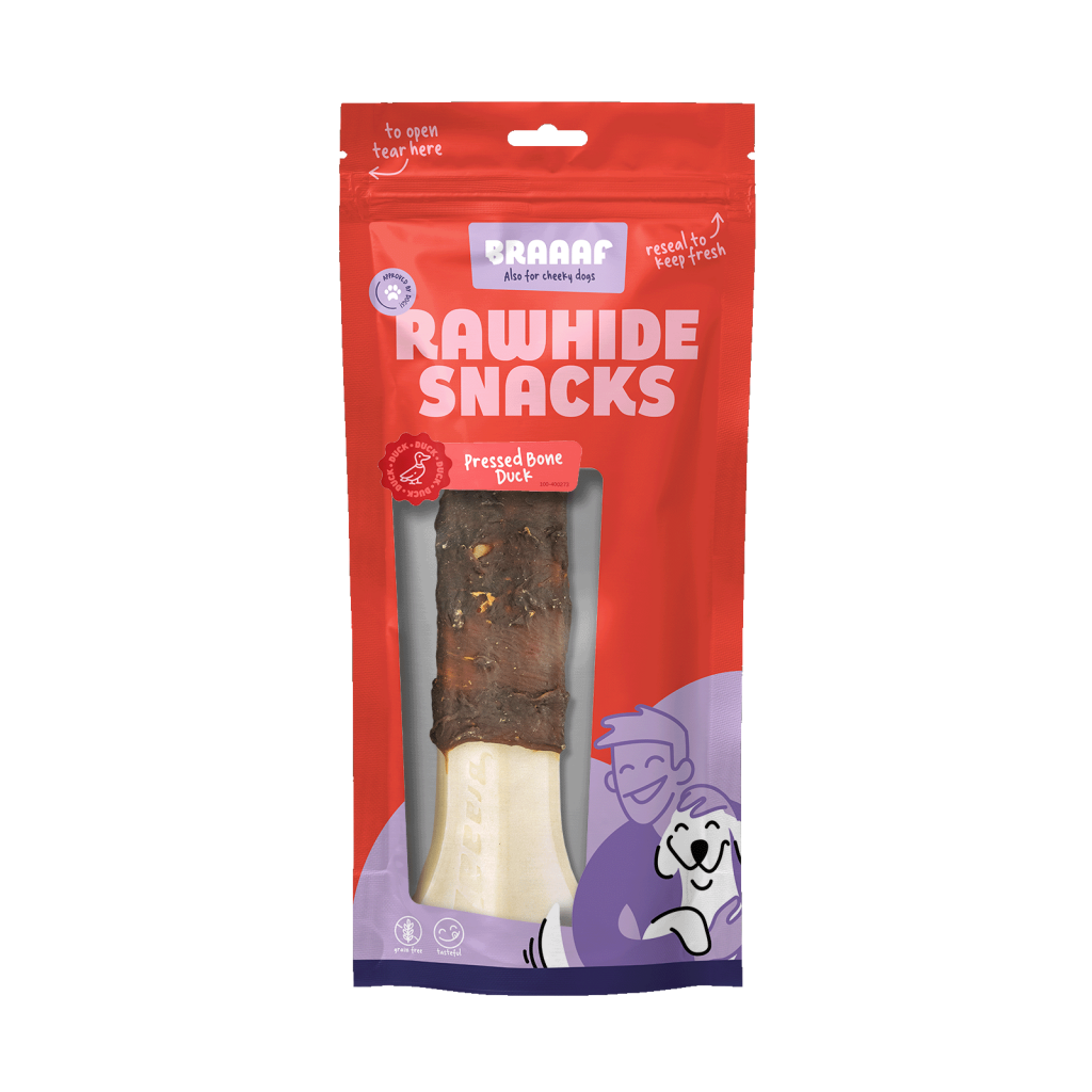 Braaaf Rawhide Pressed Bone