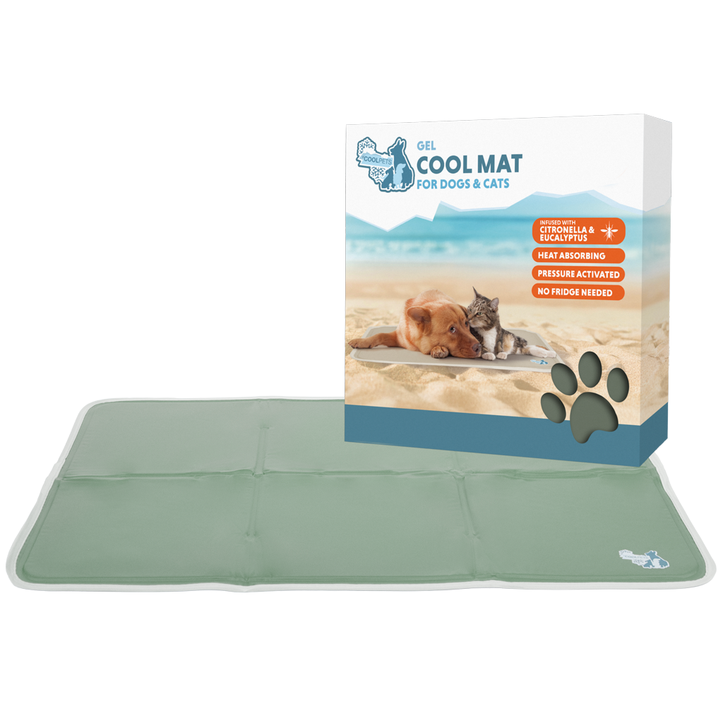 Coolpets Gel Cooling Mat Olijfgroen
