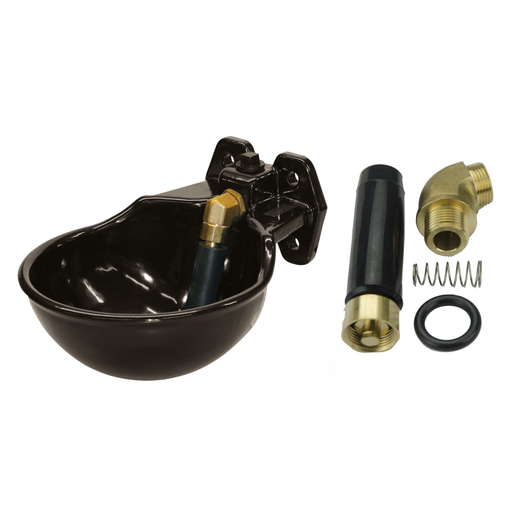 Drinkbak + staaf geemailleerd