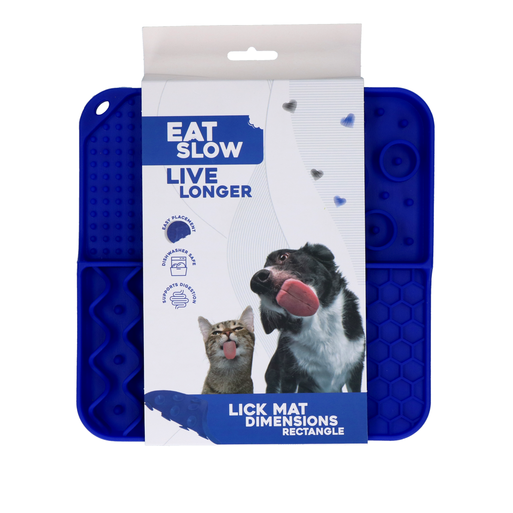 Eat Slow Live Longer Lick Mat Dimensions Rectangle