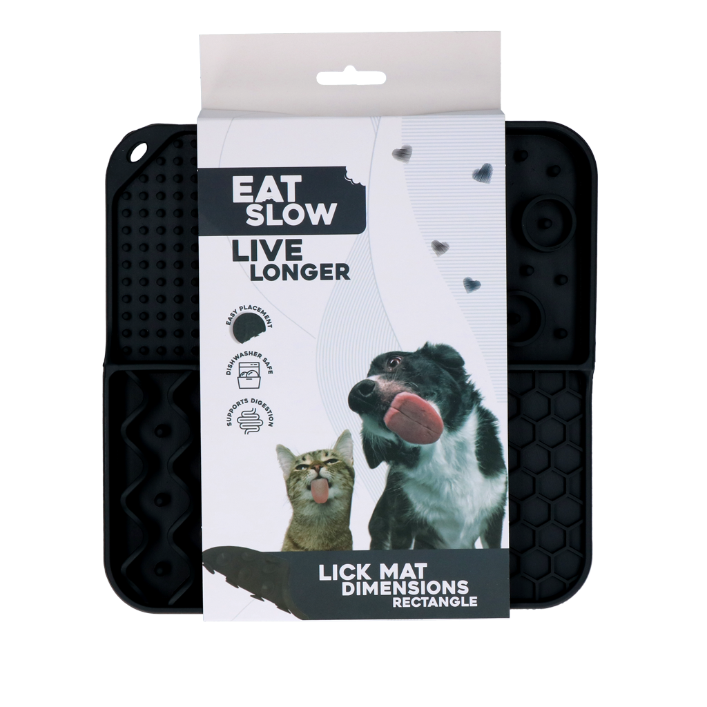 Eat Slow Live Longer Lick Mat Dimensions Rectangle