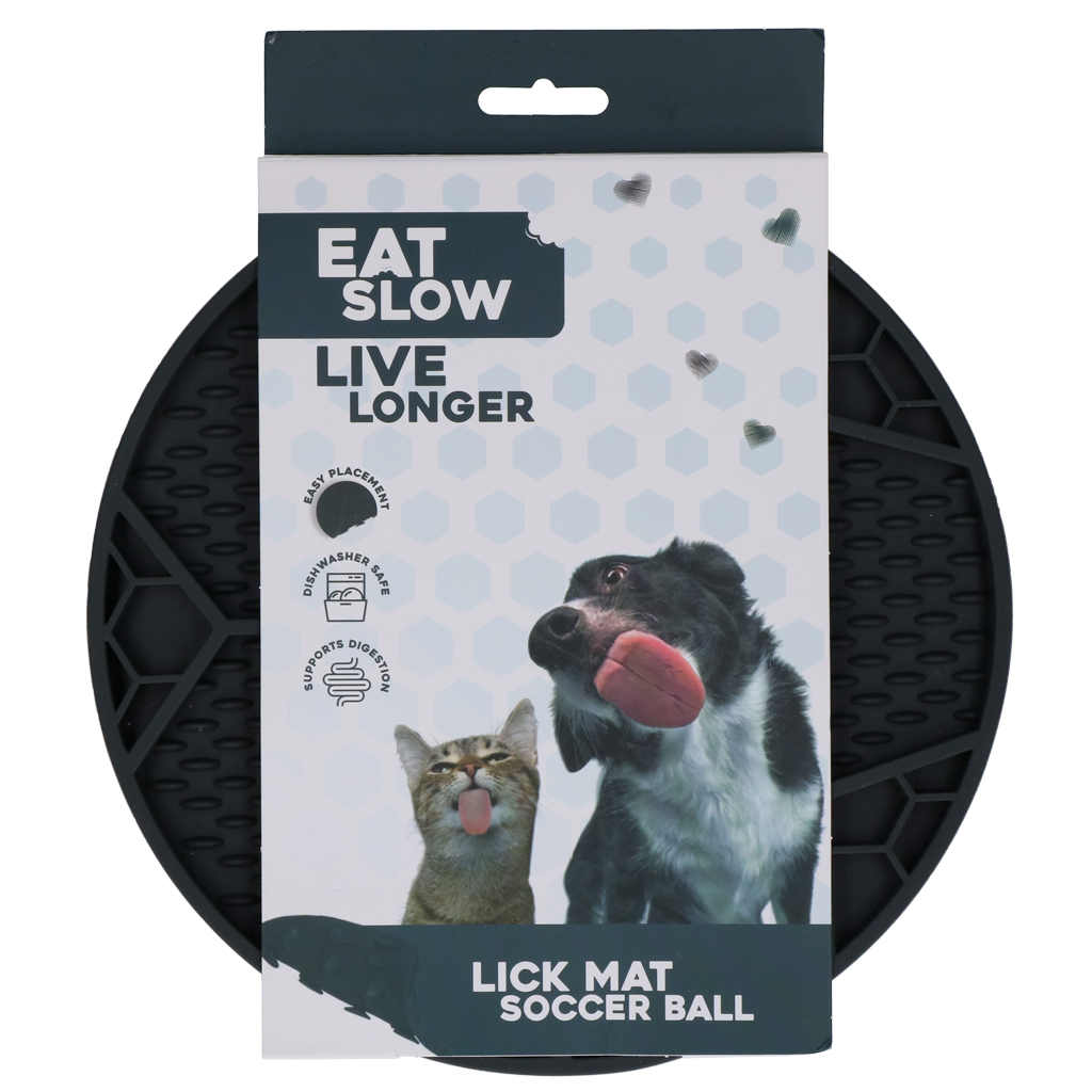 Eat Slow Live Longer Lick Mat Soccer Ball