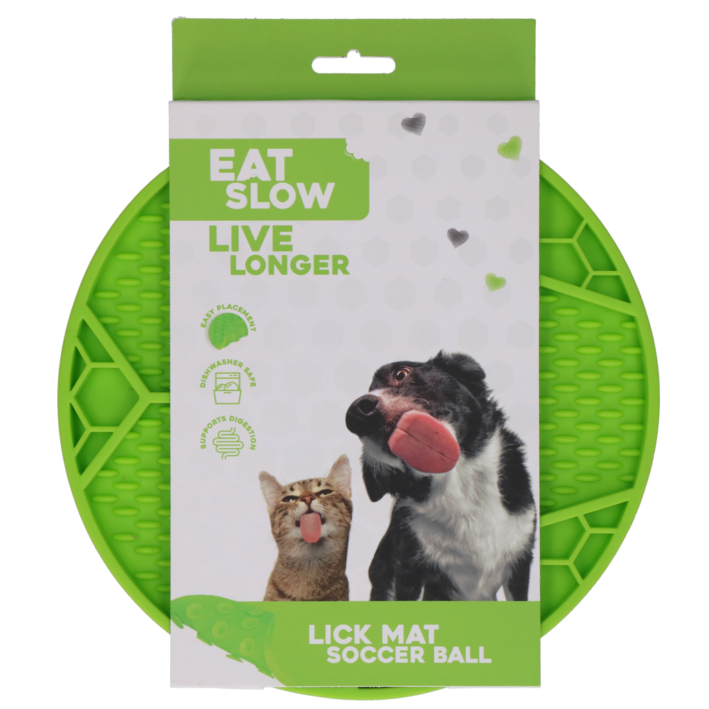 Eat Slow Live Longer Lick Mat Soccer Ball