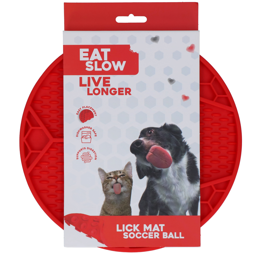 Eat Slow Live Longer Lick Mat Soccer Ball