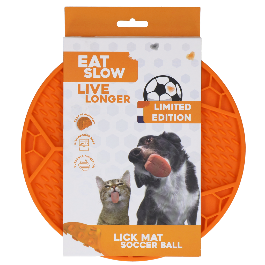 Eat Slow Live Longer Lick Mat Soccer Ball