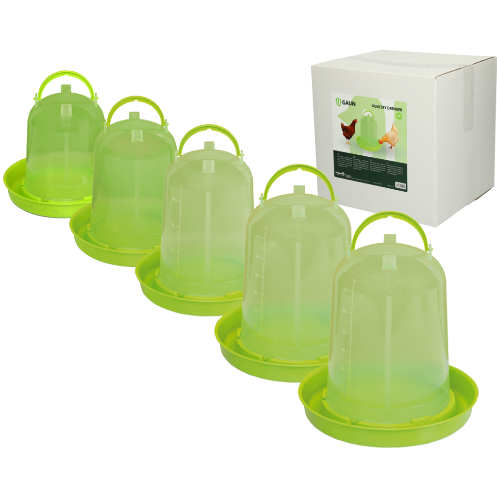 Gaun Pluimvee Drinktoren Limoengroen