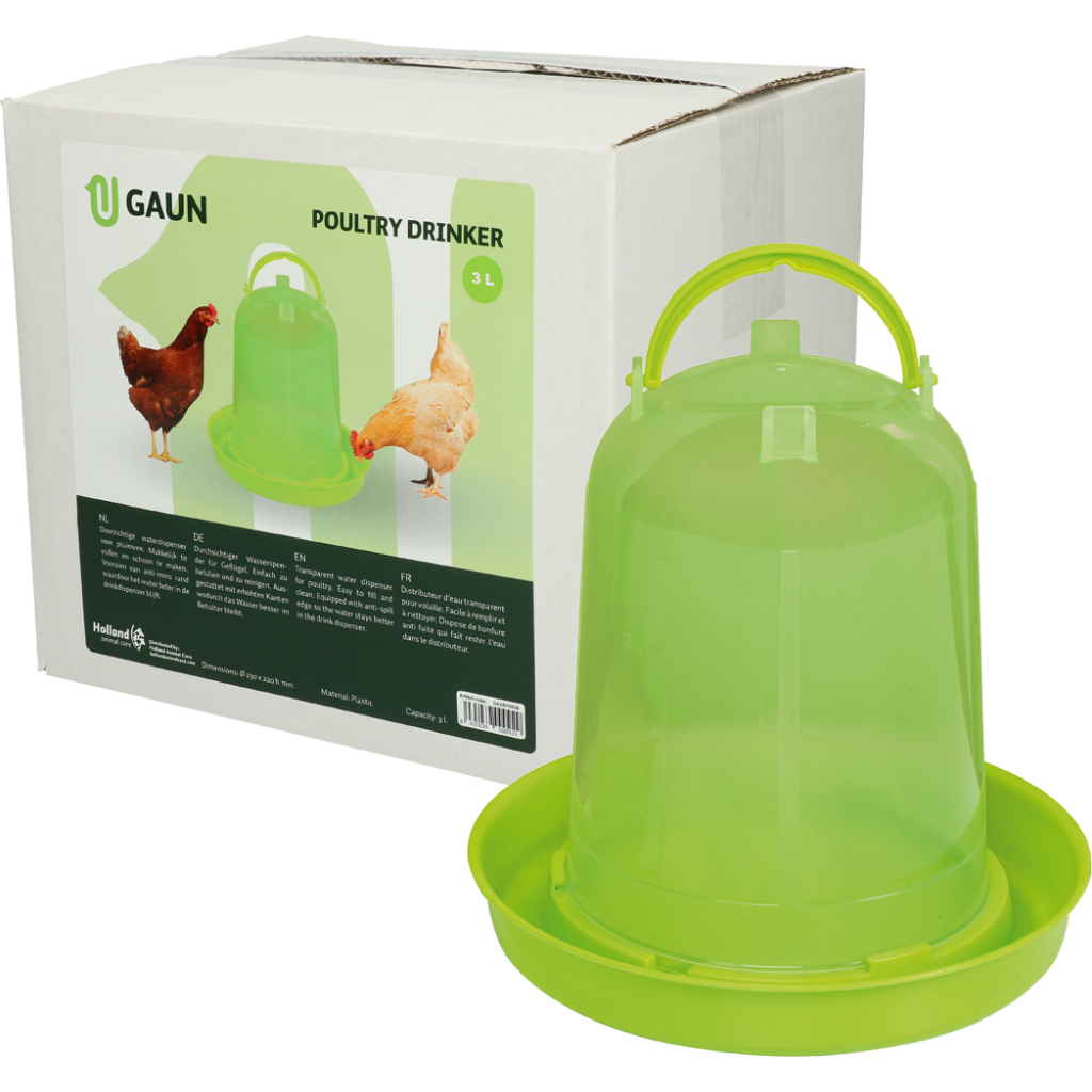 Gaun Pluimvee Drinktoren Limoengroen