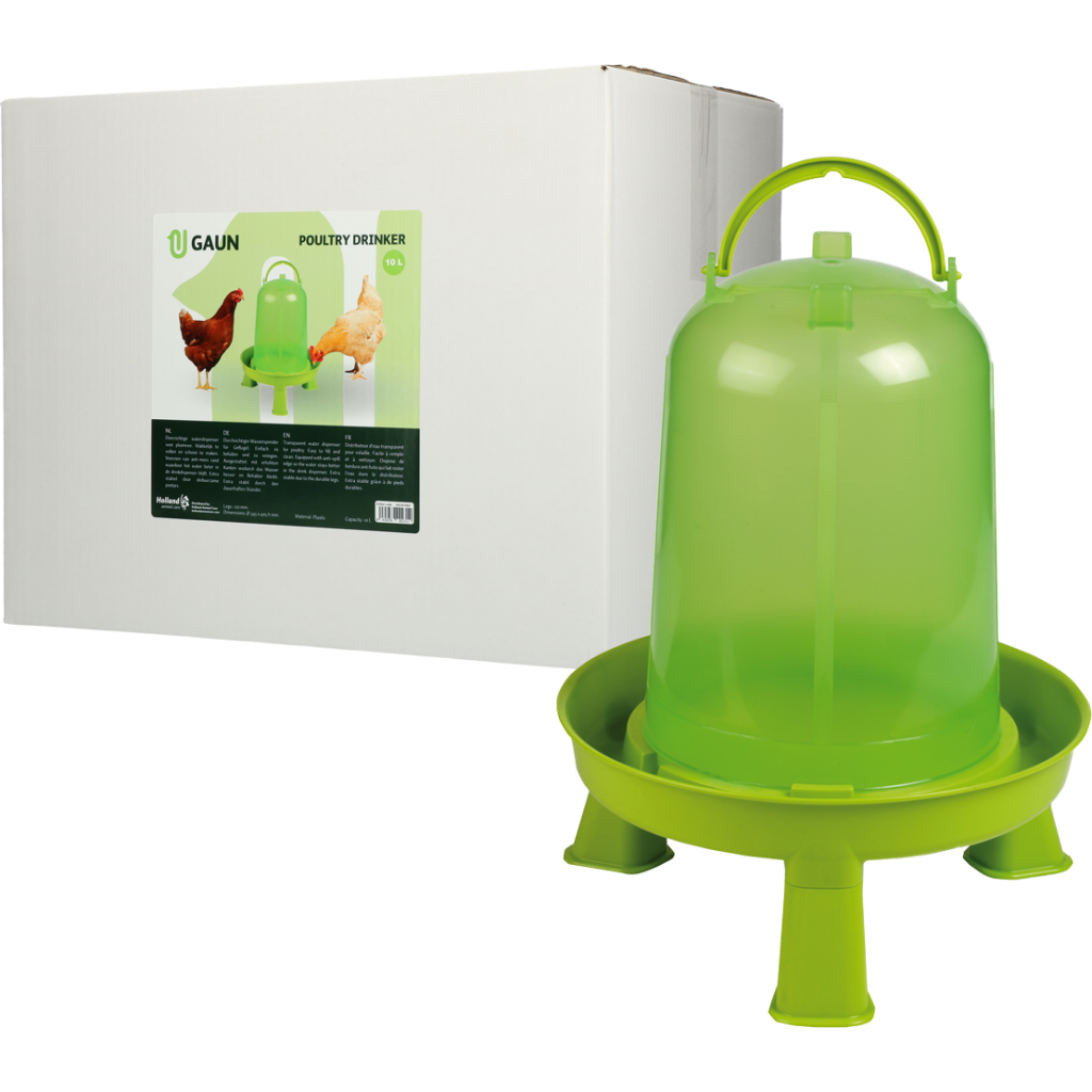 Gaun Pluimvee Drinktoren op Pootjes Limoengroen