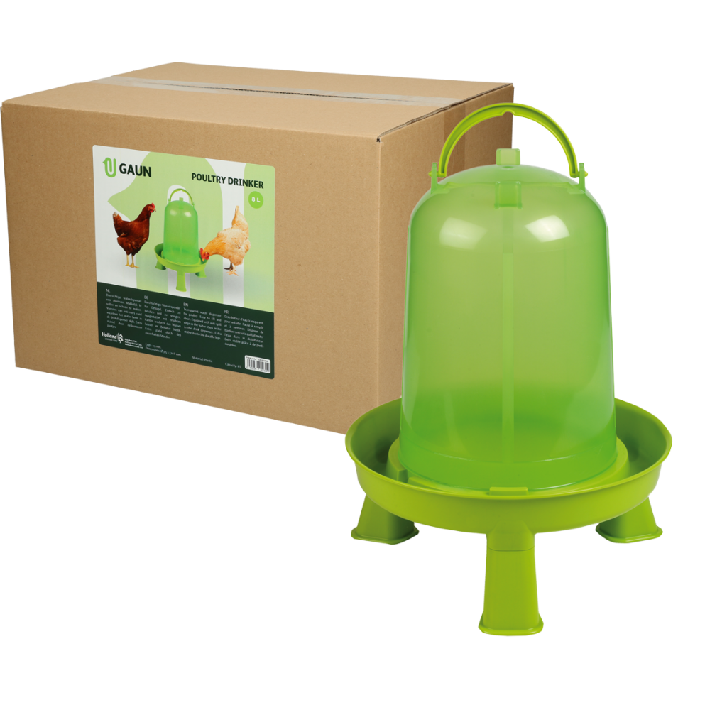 Gaun Pluimvee Drinktoren op Pootjes Limoengroen