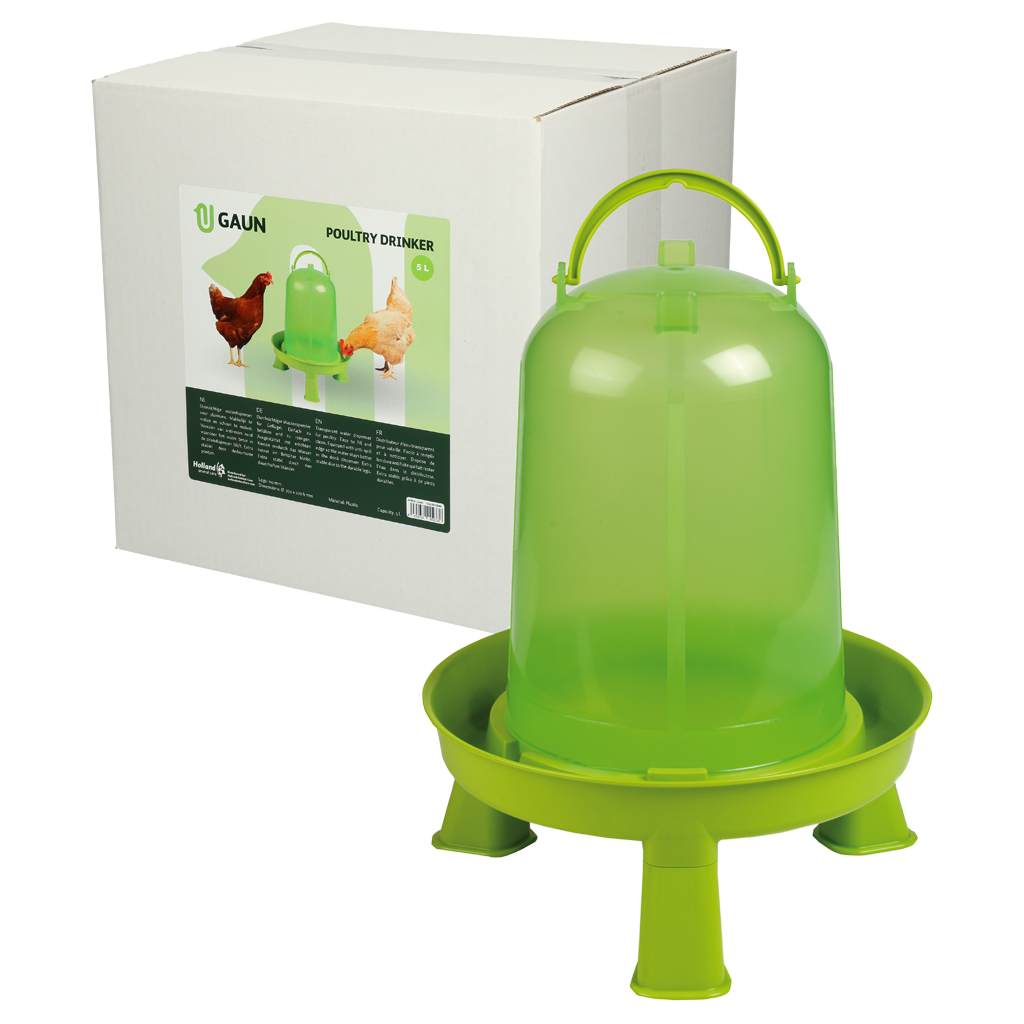 Gaun Pluimvee Drinktoren op Pootjes Limoengroen