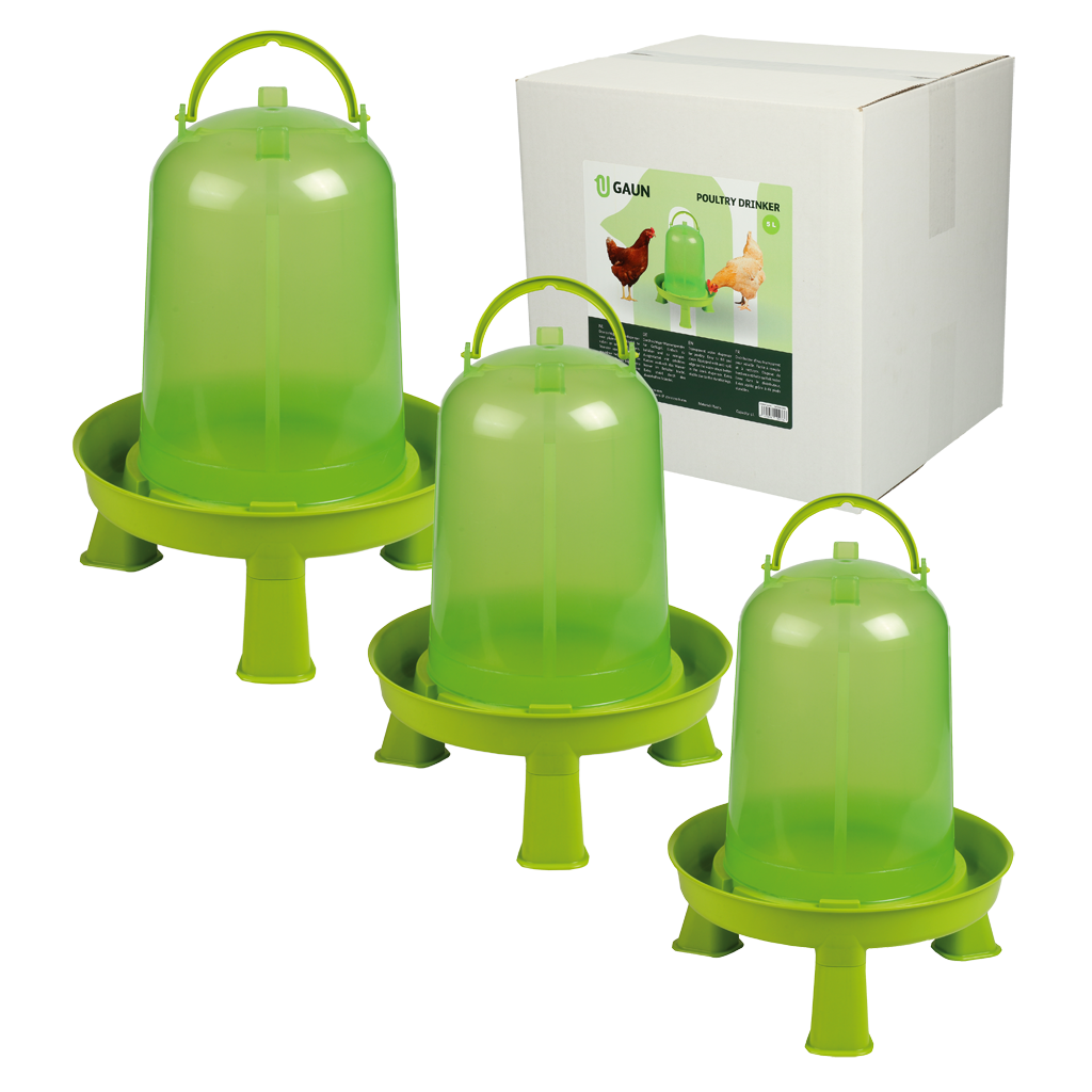 Gaun Pluimvee Drinktoren op Pootjes Limoengroen