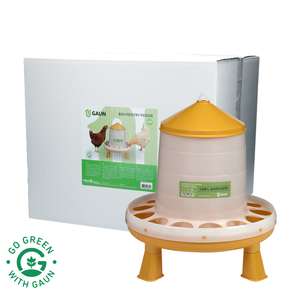 Gaun Pluimvee Voertoren op Pootjes Bio Limoengroen