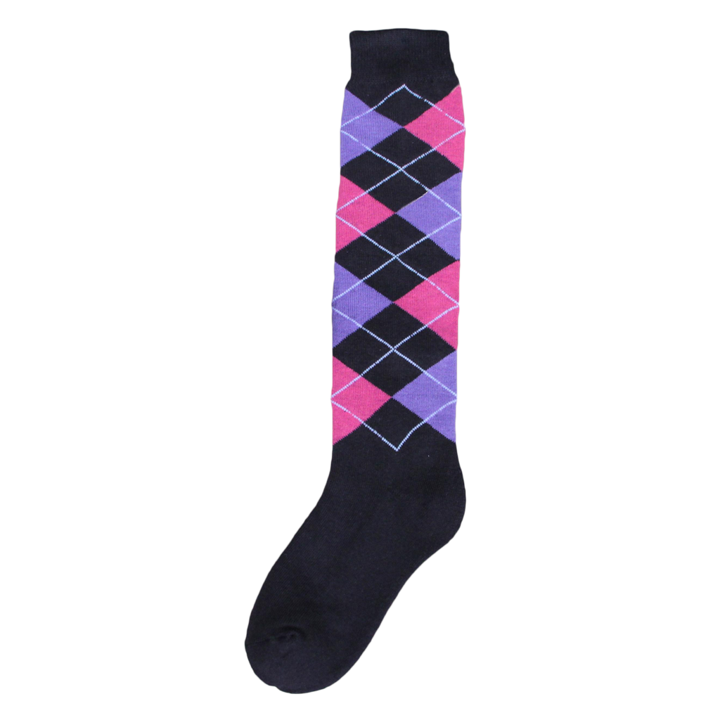 Kniekous RE d.grijs/roze/paars    43-46