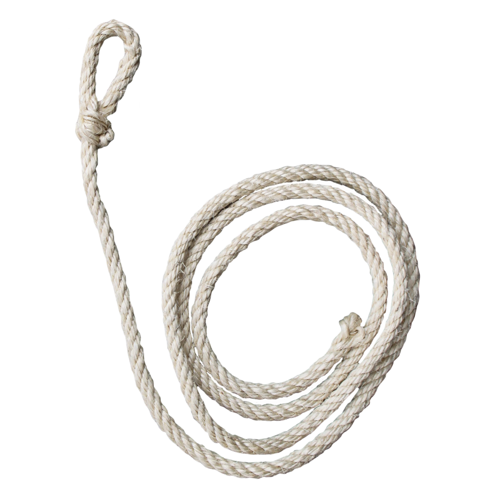 Koetouw wit sisal standaard 210cm