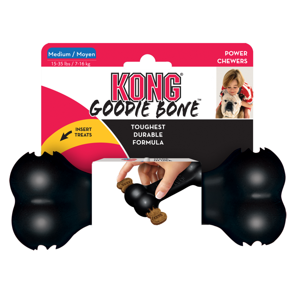 KONG Goodie Bone Zwart