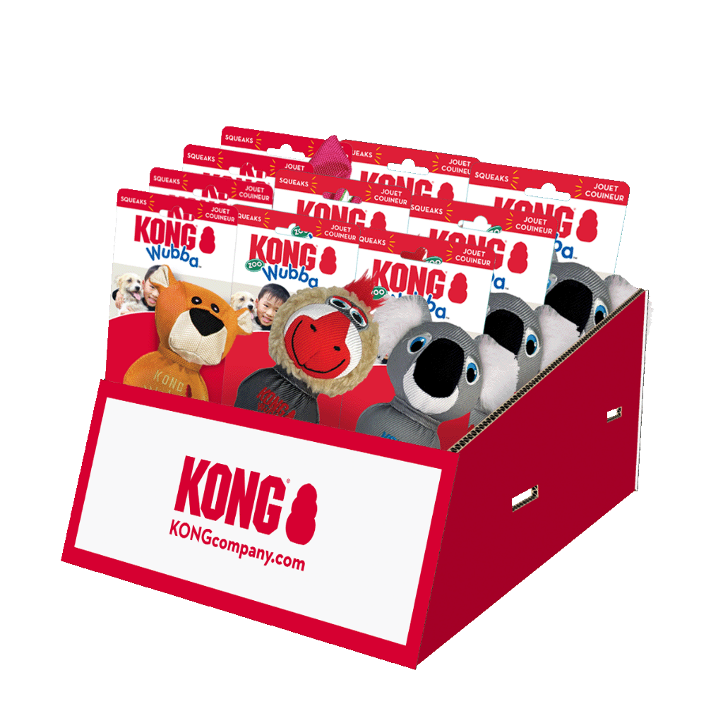 KONG Wubba Zoo Toonbankdisplay