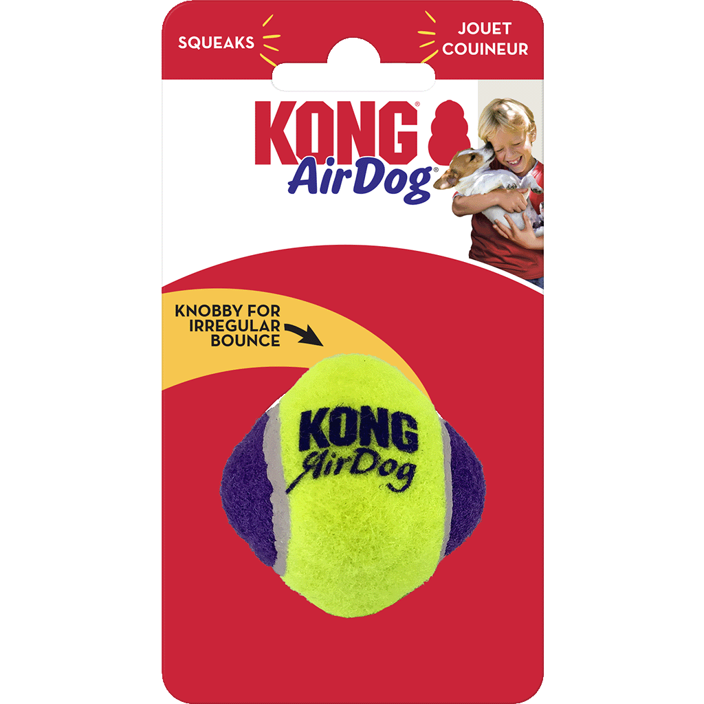 KONG AirDog Squeaker Knobby Ball