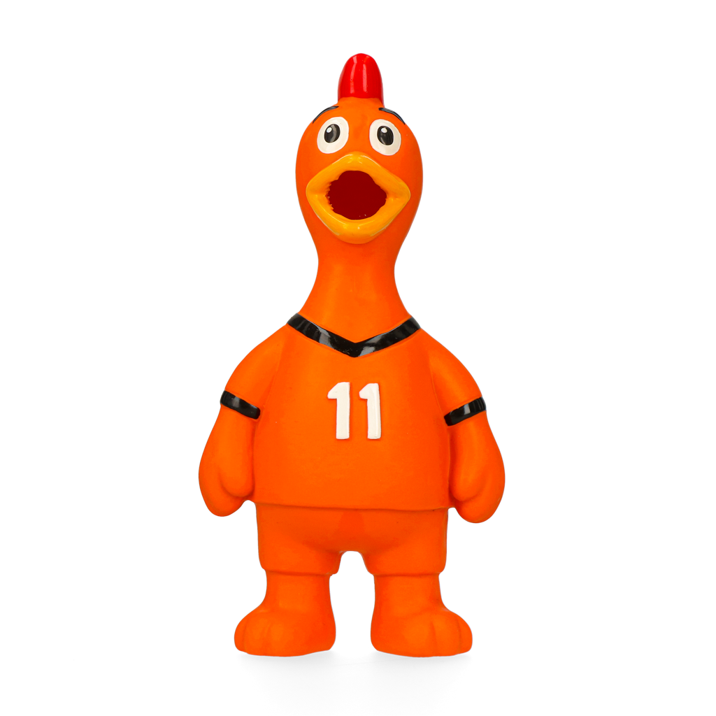 Oranje Latex Hondenspeeltjes WK