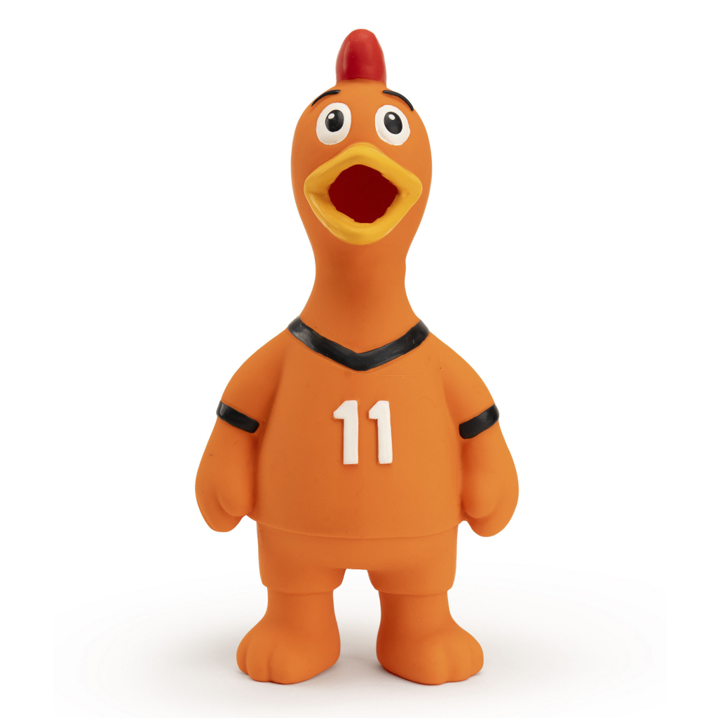 Oranje Latex Hondenspeeltjes WK