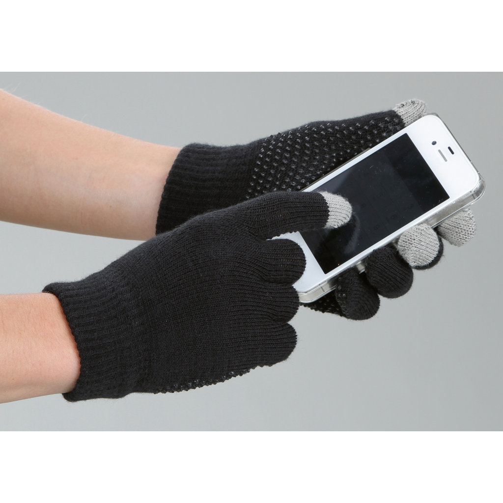 Rijhandschoen Magic Touch zwart 1size4all