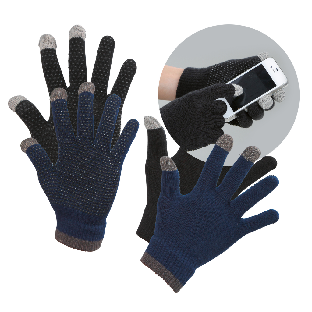 Rijhandschoen Magic Touch zwart 1size4all