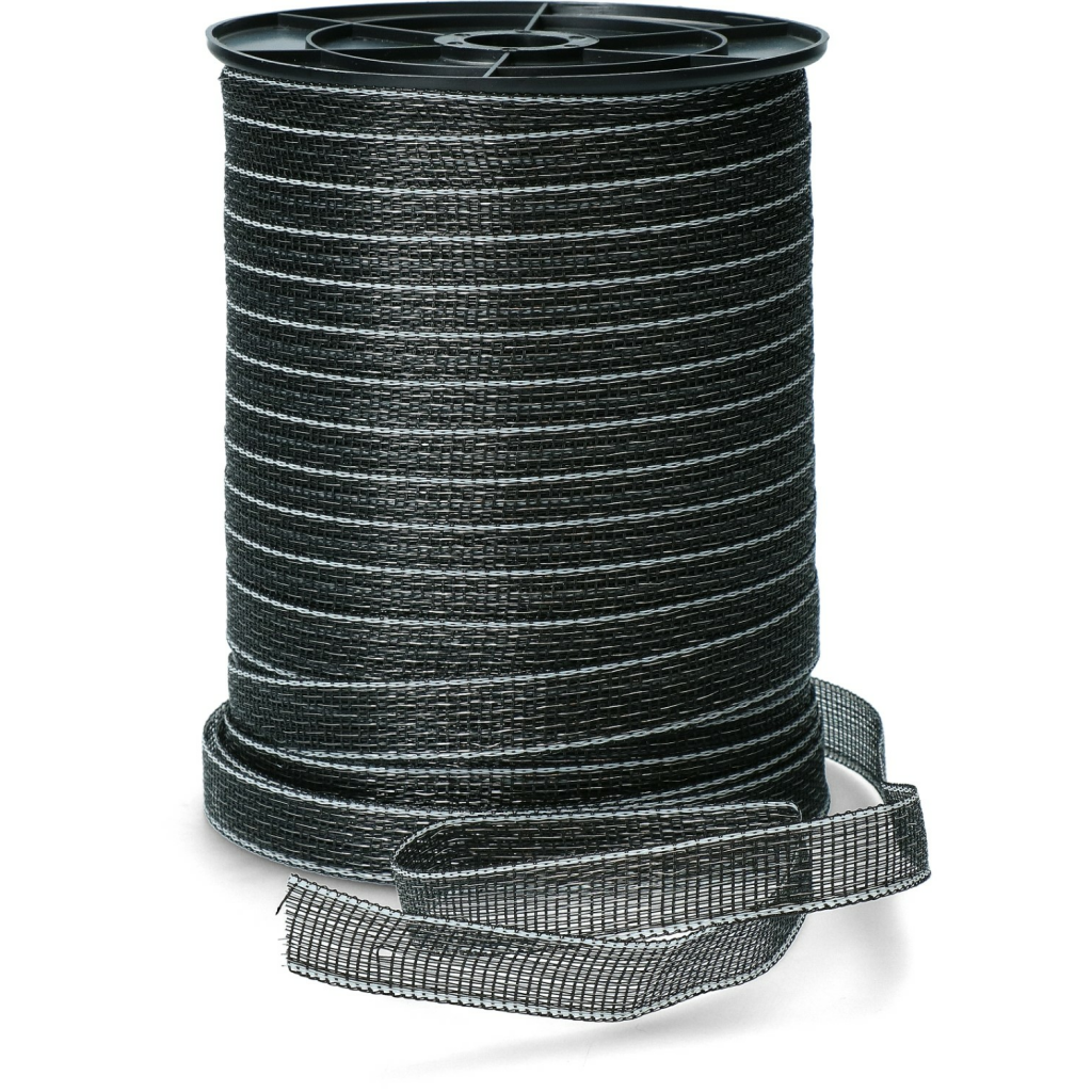 ZoneGuard 20 mm Basic afrasteringslint zwart 200 m