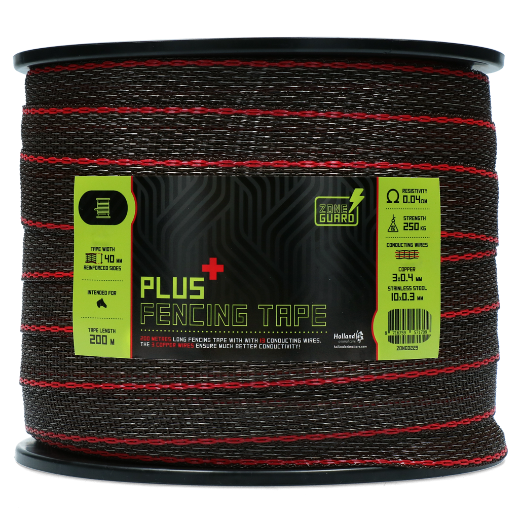 ZoneGuard 40 mm Plus afrasteringslint bruin 200 m