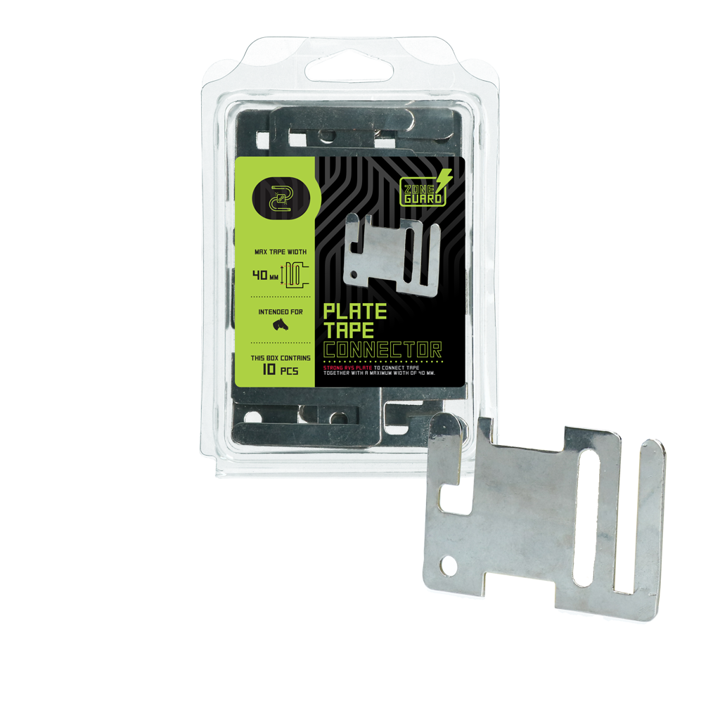 ZoneGuard Lint afrastering begin eindplaatje rvs