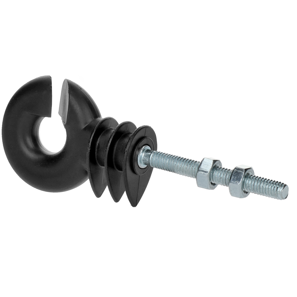 ZoneGuard Ringisolator zwart met moer (mdk)